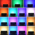 Đèn pha ngoài trời LED RGB chống nước 50W siêu nhẹ có điều khiển từ xa