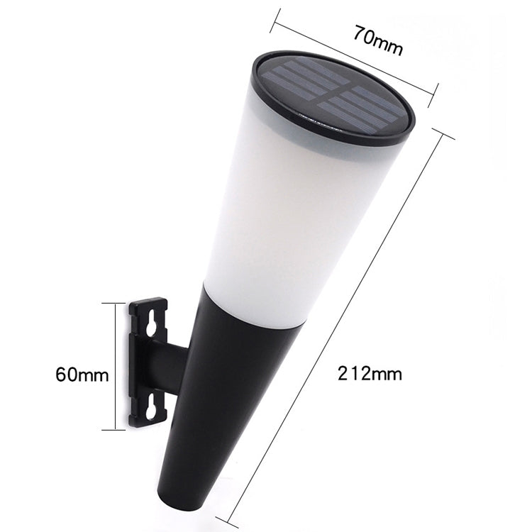 Đèn tường hình nón tròn năng lượng mặt trời ngoài trời vườn, Kiểu dáng:, N230A nhiều màu, N230B hai màu
