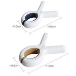 Kẹp phơi quần áo nhựa chống gió gia dụng, 3 cái màu vàng, 3 cái màu xanh dương, 2 cái lớn màu vàng, 2 cái lớn màu xanh dương