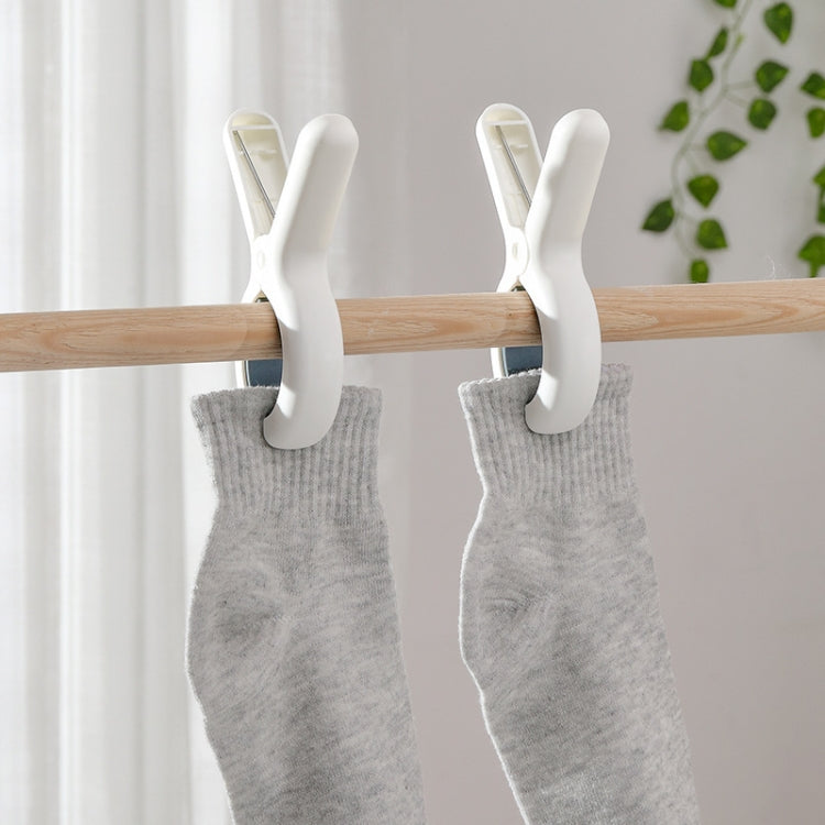 Kẹp phơi quần áo nhựa chống gió gia dụng, 3 cái màu vàng, 3 cái màu xanh dương, 2 cái lớn màu vàng, 2 cái lớn màu xanh dương