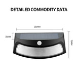 Đèn tường vườn năng lượng mặt trời cảm ứng hồng ngoại 8 đèn LED, Ánh sáng trắng, Ánh sáng ấm