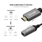 Bộ chuyển đổi QGeeM QG-HD02 từ HDMI đơn sang Mini DP