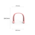 Quạt đeo cổ ngoài trời USB F2, màu trắng, hồng, xanh dương, xanh lá
