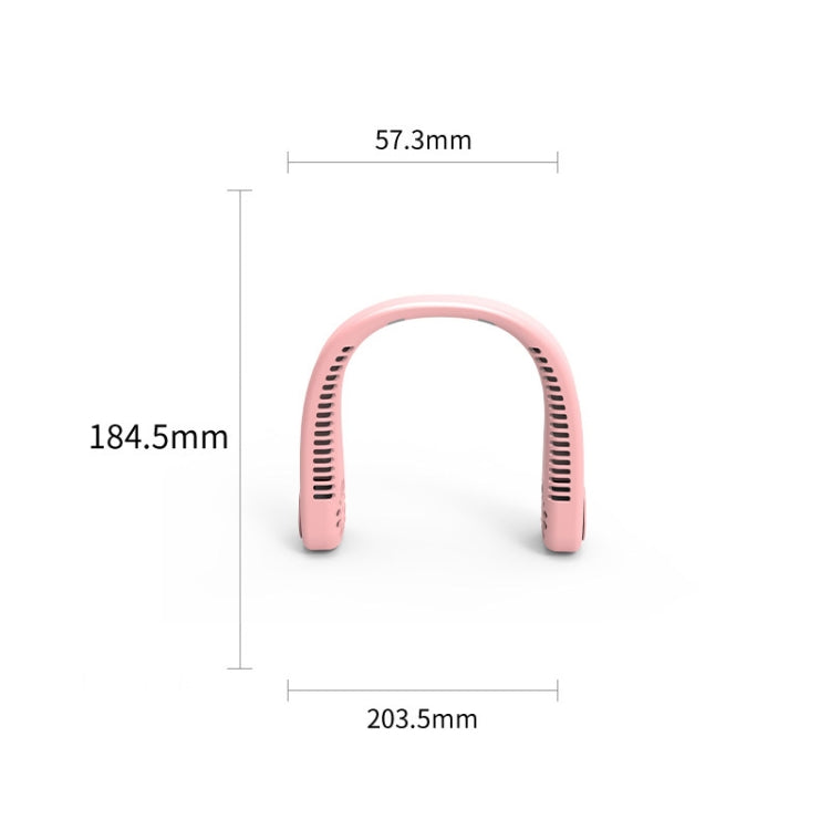 Quạt đeo cổ ngoài trời USB F2, màu trắng, hồng, xanh dương, xanh lá
