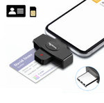 Đầu đọc thẻ thông minh Rocketek CSCR3 Type-C cho thẻ CAC, thẻ SIM/IC khai thuế ngân hàng, thẻ ID