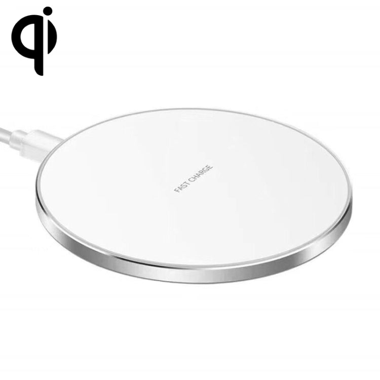 Sạc không dây kim loại tròn 15W sạc nhanh thông minh, Đen + bề mặt đen, Bạc + bề mặt trắng, Đỏ + bề mặt đen, Vàng + bề mặt trắng, Đen gương, Trắng gương