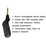 Bộ phát thu âm thanh không dây cho guitar điện C01, màu đen