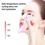 Máy uốn mi điện làm nóng họa tiết gạch đá, Hồng, Xanh lá