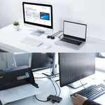 Hub USB 2.0 đa chức năng 2 vào 4 ra