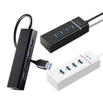 Hub chuyển đổi 4 cổng USB 2.0, chiều dài cáp: 15cm, kiểu dáng: không có đèn, có đèn màu đen, có đèn màu trắng