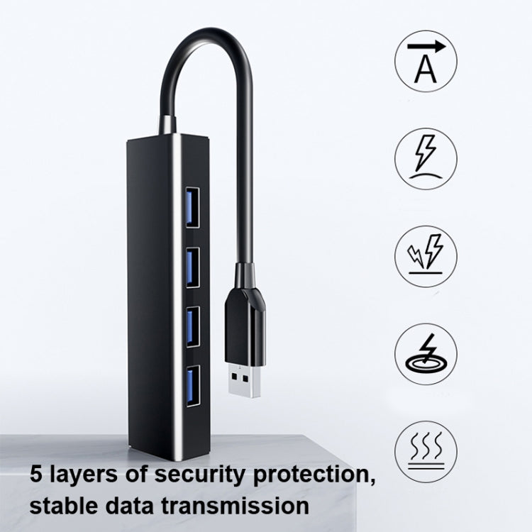 Hub chuyển đổi 4 cổng USB 2.0, chiều dài cáp: 15cm, kiểu dáng: không có đèn, có đèn màu đen, có đèn màu trắng