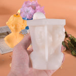 Khuôn silicone nến làm đẹp hình hoa hồng liệu pháp hương thơm, kiểu: che mắt, nhắm mắt