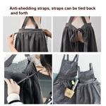 Tạp dề vẽ tranh bố mẹ con bằng vải cotton và lanh, dùng làm đồ làm bánh và cà phê, kích thước:, trẻ em (Xám), trẻ em (Yến mạch), người lớn (Xám), người lớn (Yến mạch), người lớn (Hồng)