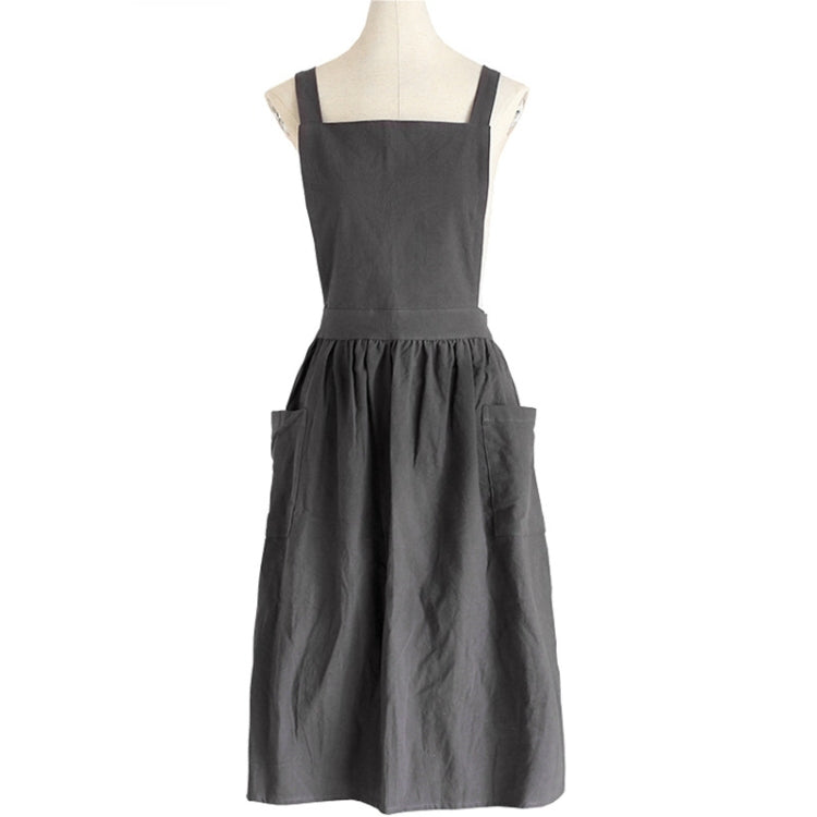 Tạp dề vẽ tranh bố mẹ con bằng vải cotton và lanh, dùng làm đồ làm bánh và cà phê, kích thước:, trẻ em (Xám), trẻ em (Yến mạch), người lớn (Xám), người lớn (Yến mạch), người lớn (Hồng)
