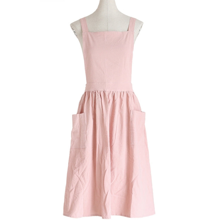 Tạp dề vẽ tranh bố mẹ con bằng vải cotton và lanh, dùng làm đồ làm bánh và cà phê, kích thước:, trẻ em (Xám), trẻ em (Yến mạch), người lớn (Xám), người lớn (Yến mạch), người lớn (Hồng)