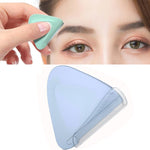 2 cái/hộp dao cạo lông mày tam giác nhỏ, 2 cái màu tím + xanh lá
