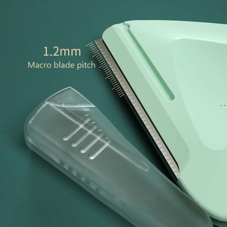 2 cái/hộp dao cạo lông mày tam giác nhỏ, 2 cái màu tím + xanh lá