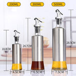 Chai dầu inox cho nhà bếp, chai gia vị ép, dung tích 200ml, 300ml, 500ml