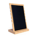 Giá đỡ trưng bày lưu trữ trang sức bằng gỗ tre có thể tháo rời, Đen, Trắng, Be