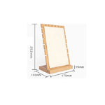 Giá đỡ trưng bày lưu trữ trang sức bằng gỗ tre có thể tháo rời, Đen, Trắng, Be