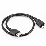 Dây cáp dữ liệu USB 3.0 đực sang Micro USB cho ổ cứng di động ngoài, chiều dài cáp: 1,8m