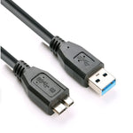 Dây cáp dữ liệu USB 3.0 đực sang Micro USB cho ổ cứng di động ngoài, chiều dài cáp: 1,8m