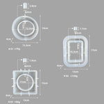 Khuôn epoxy làm bình hoa tự làm đơn giản, hình chữ nhật, hình tròn không đều, hình trái tim