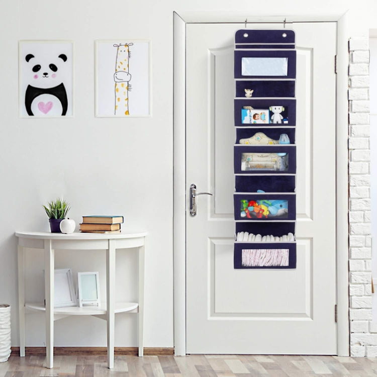Túi treo lưu trữ cửa sau 5 lớp không dệt, màu trắng 5 lớp không dệt, màu xanh 5 lớp không dệt