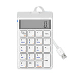 Bàn phím số có dây Sunreed SKB886S 19 phím với giao diện USB kỹ thuật số, Dài cáp: 1,5m, Có dây trắng, Có dây đen