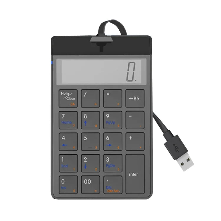 Bàn phím số có dây Sunreed SKB886S 19 phím với giao diện USB kỹ thuật số, Dài cáp: 1,5m, Có dây trắng, Có dây đen