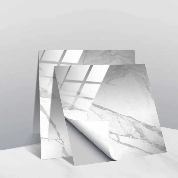 PVC Crystal Covered Film Geometric Pattern Tile Wall Sticker, 20 PCS 15cm