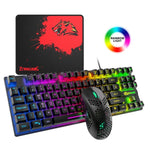 Bộ Bàn Phím Cơ Sáng Đèn Chơi Game ZIYOU LANG T2 88 Phím và Chuột, Chiều Dài Cáp: 1.6m, T2 Đen, T2 Trắng