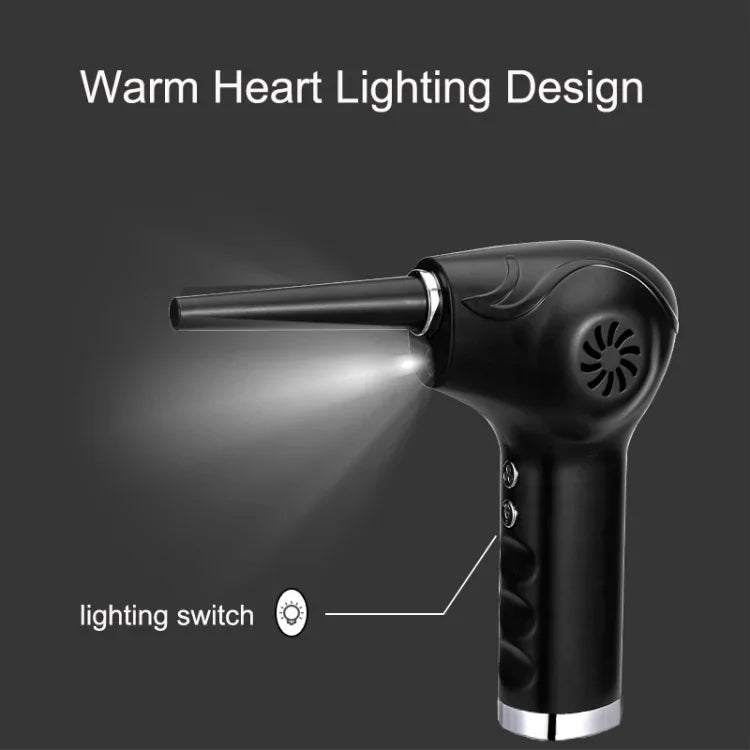 Máy Thổi Bụi Bàn Phím Máy Tính USB Công Suất Cao WD-1819, Dung Lượng Pin:, 6000mAh (Đen), 10000mAh (Đen)