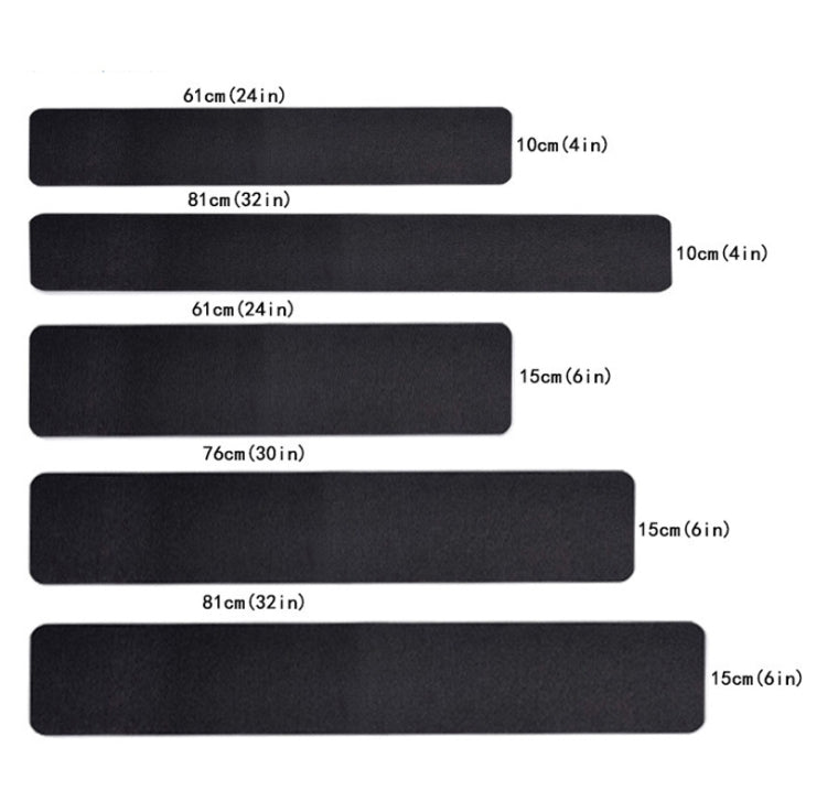 15 miếng băng chống trượt PEVA cao su không để lại vết, kích thước: 10 x 60cm, 10 x 81cm, 15 x 61cm, 15 x 76cm, 15 x 81cm