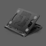 Giá đỡ tản nhiệt nâng cao bàn làm việc laptop gập, màu đen, trắng, hồng