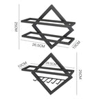 Giá treo rượu gắn tường cho bếp và phòng ăn, giá treo ly rượu, giá chai rượu, ly treo