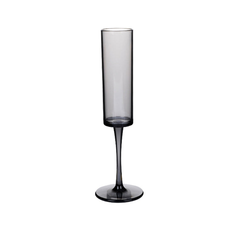 Ly champagne acrylic gia dụng 165ml, Màu đen, Màu trong suốt