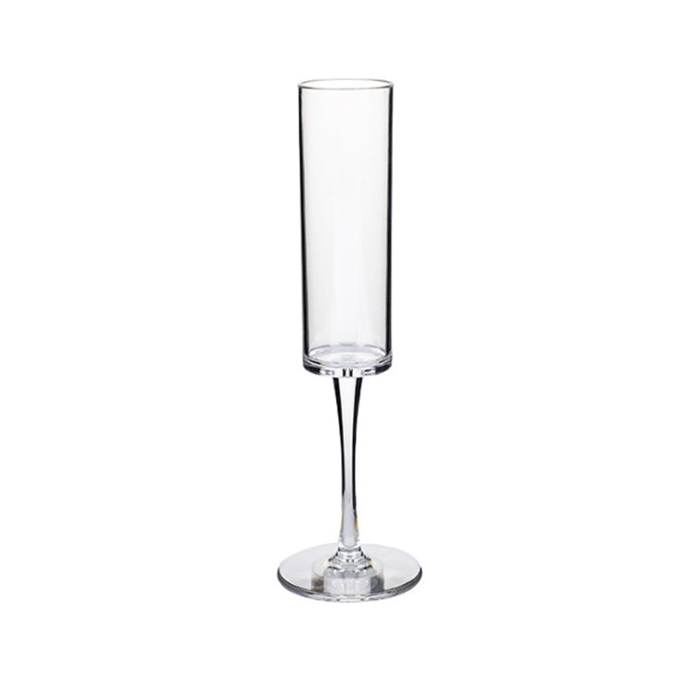 Ly champagne acrylic gia dụng 165ml, Màu đen, Màu trong suốt