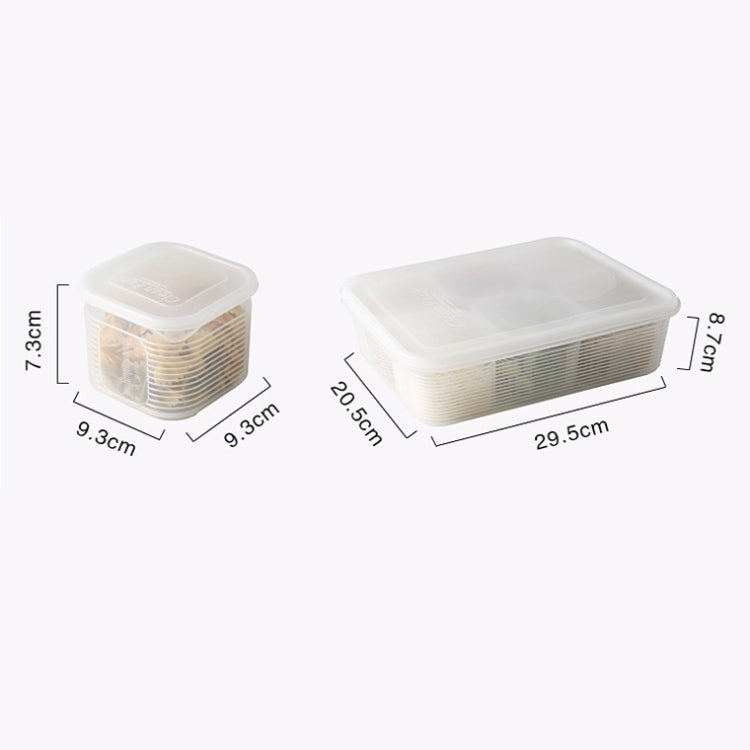 Hộp bảo quản hành tỏi đã băm có nắp A2958 cho tủ lạnh, nhỏ, bộ 6 chiếc