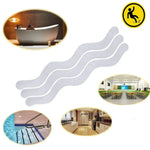 24 miếng decal chống trượt họa tiết sỏi hình sóng cho bồn tắm, kích thước 1.3 x 18cm, đóng gói túi