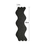 24 miếng decal chống trượt họa tiết sỏi hình sóng cho bồn tắm, kích thước 1.3 x 18cm, đóng gói túi