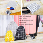 Túi đựng đồ sundries bằng vải lanh cotton có dây rút, bộ nhỏ + vừa + lớn