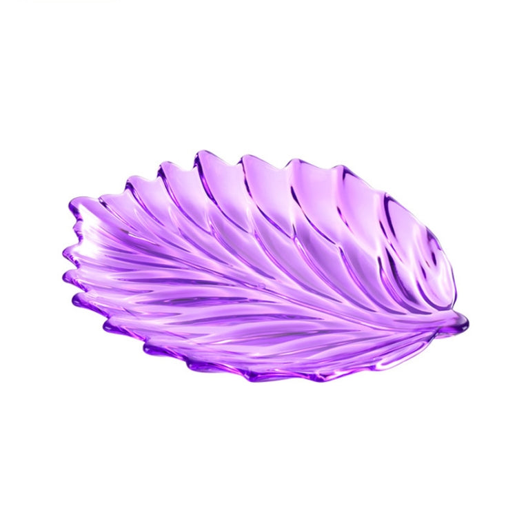 Khay và kệ đựng trái cây hình lá acrylic, Kiểu:, Đĩa (Trong suốt), Đĩa (Xanh dương), Đĩa (Hổ phách), Đĩa (Tím), Kệ (Vàng), Kệ (Đen)