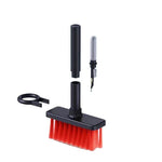 2 chiếc bút làm sạch tai nghe 5 trong 1 + cọ làm sạch bàn phím + dụng cụ kéo phím, Trắng, Đỏ trắng, Đỏ đen