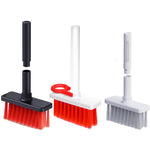 2 chiếc bút làm sạch tai nghe 5 trong 1 + cọ làm sạch bàn phím + dụng cụ kéo phím, Trắng, Đỏ trắng, Đỏ đen