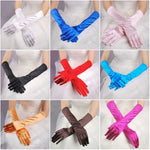 1 đôi găng tay cô dâu satin dài vintage chống nắng du lịch, găng tay cưới