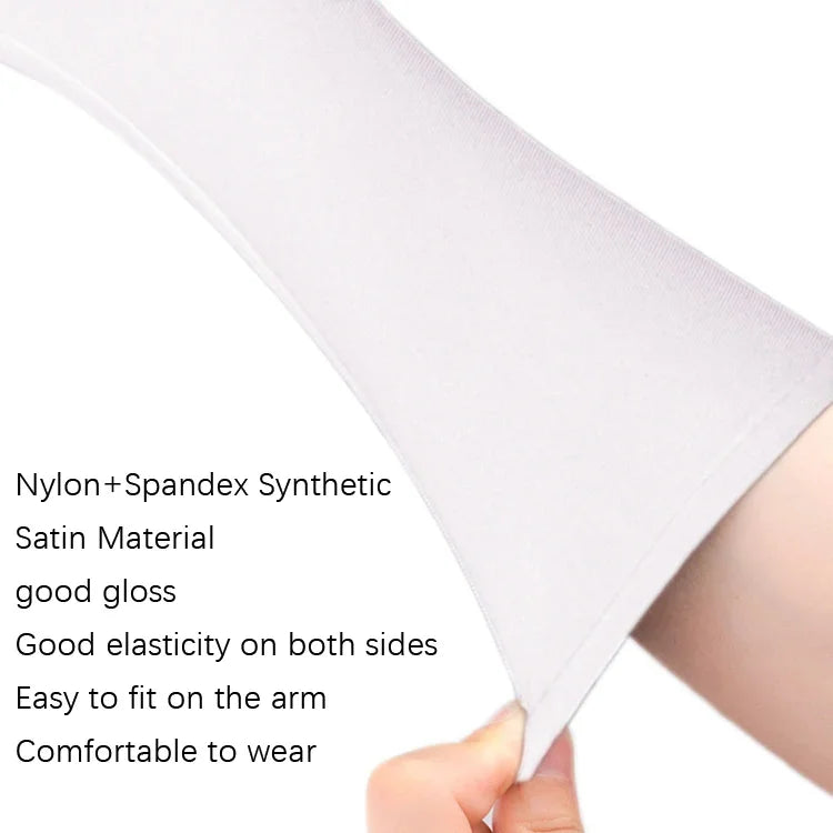 1 đôi găng tay cô dâu satin dài vintage chống nắng du lịch, găng tay cưới