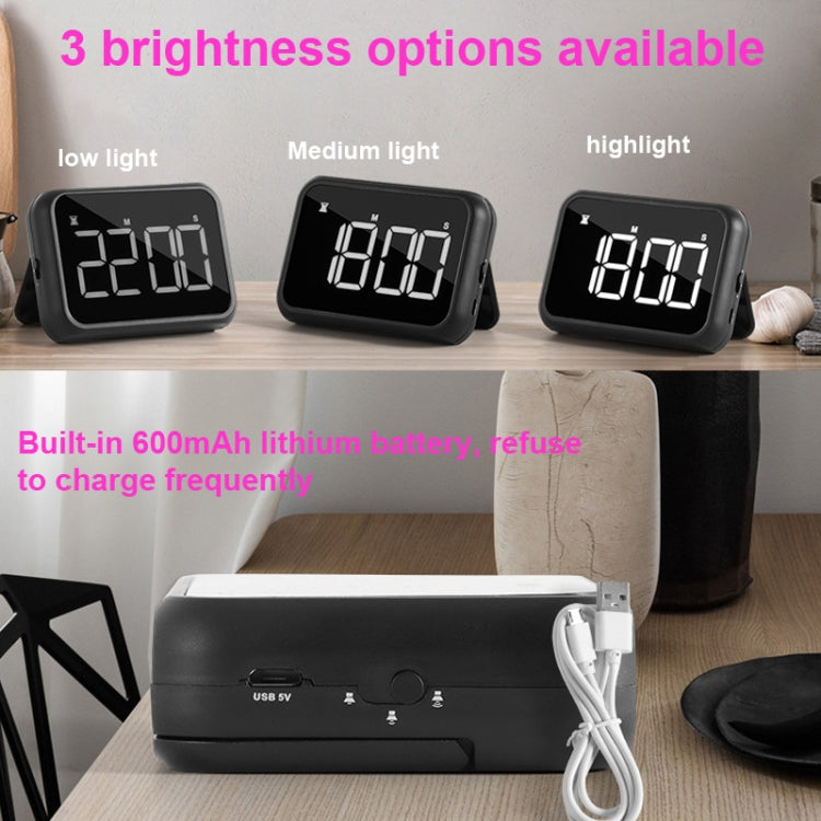 Đồng hồ báo thức hẹn giờ điện tử LCD màn hình lớn sạc lại, Hẹn giờ nướng bánh