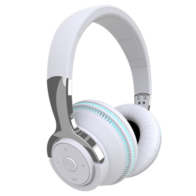 Tai nghe Bluetooth không dây có loa siêu trầm phát sáng nhiều màu, gập và thu vào được, Đen, Xanh Dương, Trắng, Đỏ