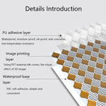 Decal tường epoxy pha lê 3D chống nước cho nhà, mã YJC0041Y, YJC0056Y, YJC0079, YJC0080